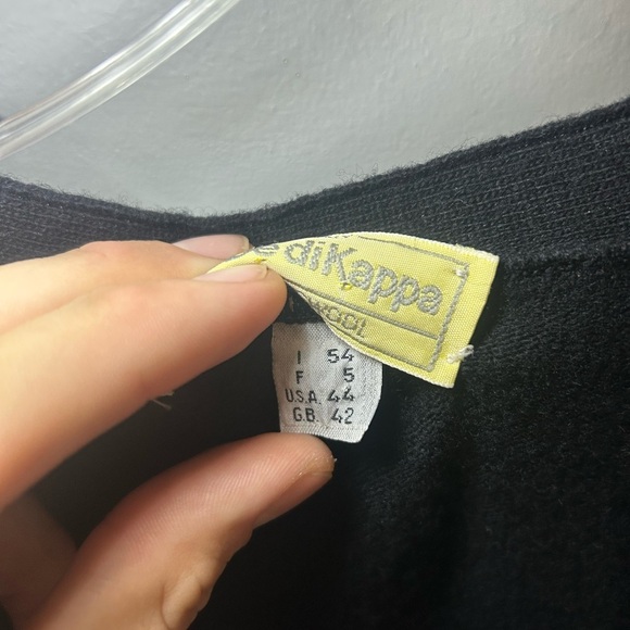 Vintage Robe di Kappa 100% lambswool button up cardigan - Picture 3 of 9